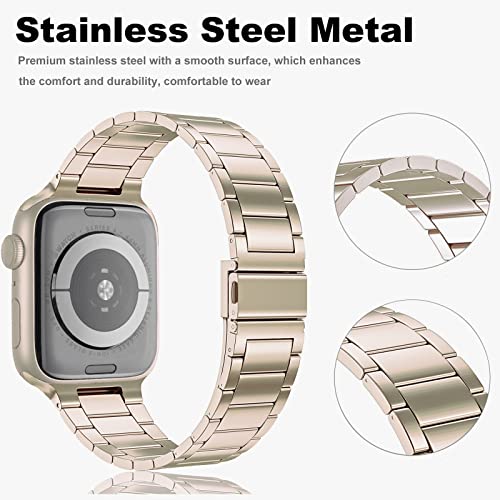 Miimall Metal Strap for Apple Watch Series 10/9/8/7/SE/6/5/4/3/2/1 - Image 3