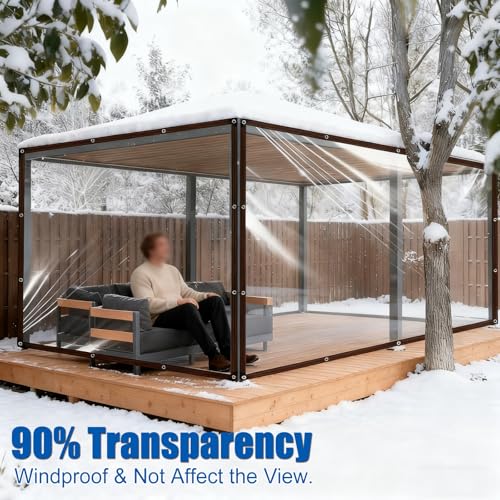 Lona transparente impermeable que aisla plantas y repele el polvo del jardin 3