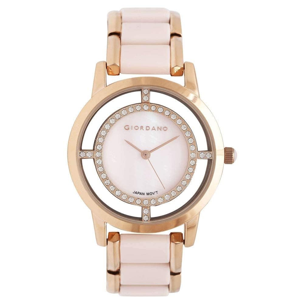 Giordano AW22 Collection Analog Watch for Women Stylish Metal Strap| 3 Hands Mechanism GZ-60036-22 (B0BQBJ795W) Amazon Price History, Amazon Price Tracker