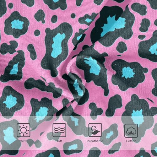 Wusikd Leopard Print Girls' Underwear Cotton Pink Girls Briefs Soft Toddler Underwear 2T3