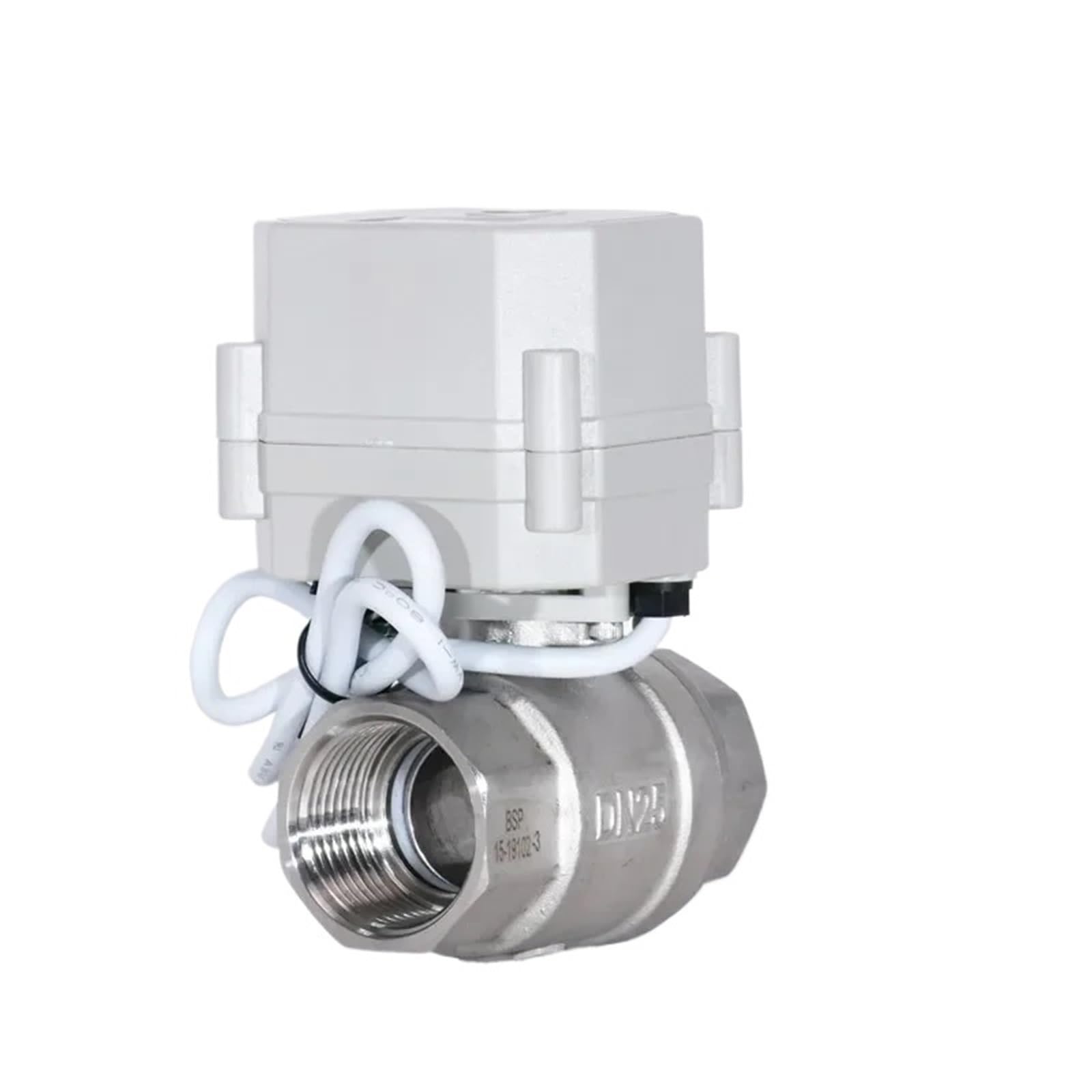 Vanne à bille en V DN20 en acier inoxydable SS304 pour régulation industrielle précise