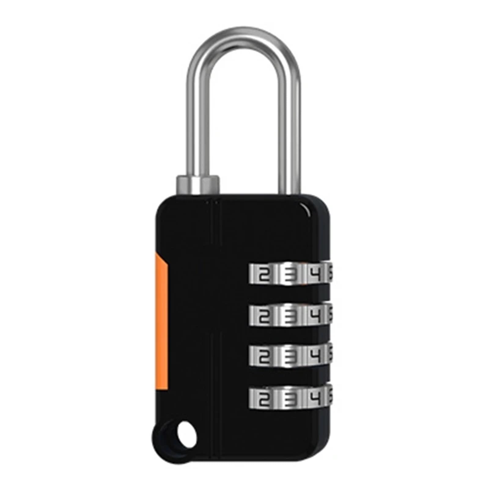 Lock Luggage 4 Digit Code Combination Padlock Small Travel Luggage for Case Lock Keyless Shackle Lock(Black)