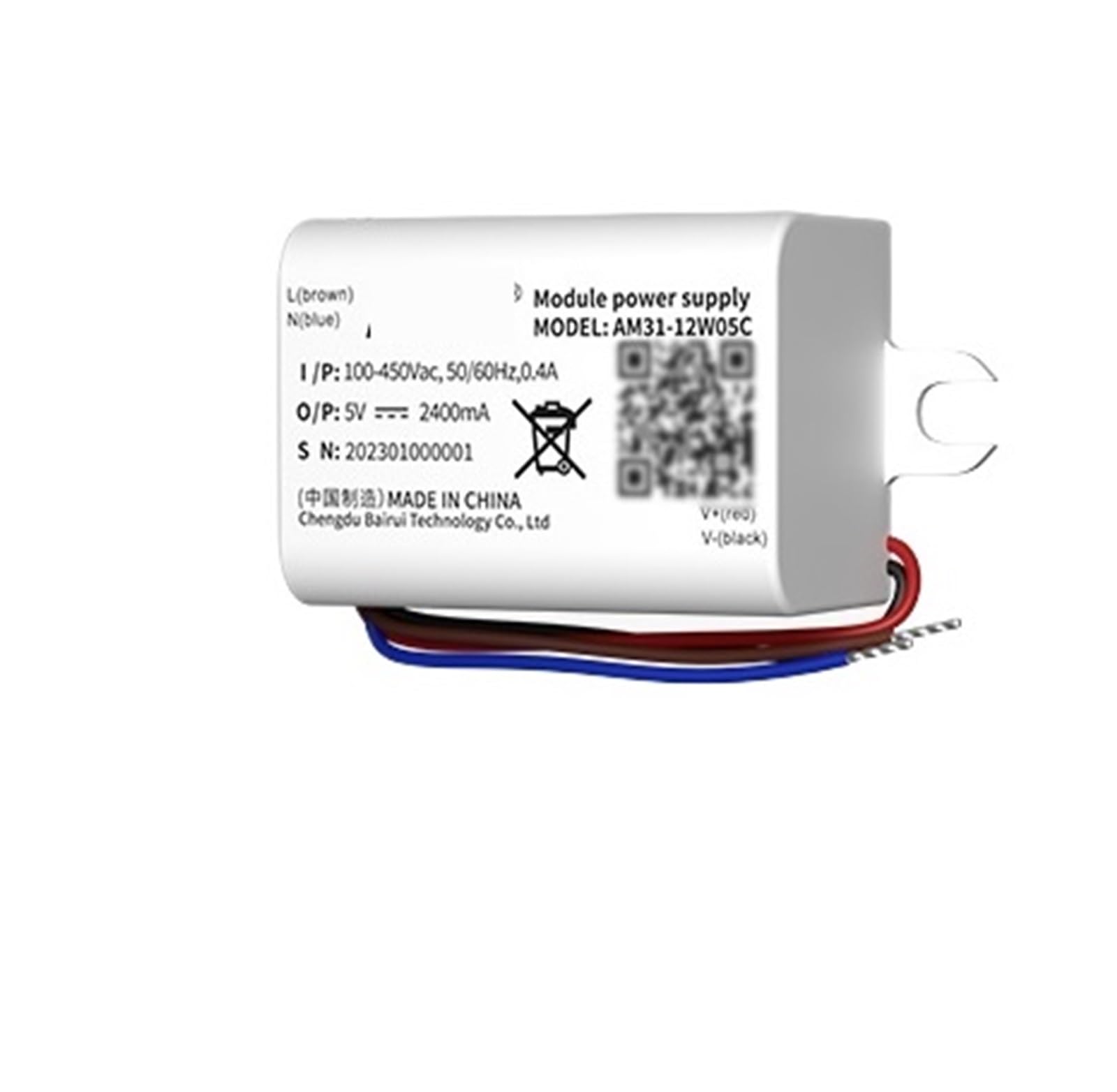 Module d'alimentation abaisseur AC-DC AM31-12W 5V 2.4A et 12V 1A pour circuit