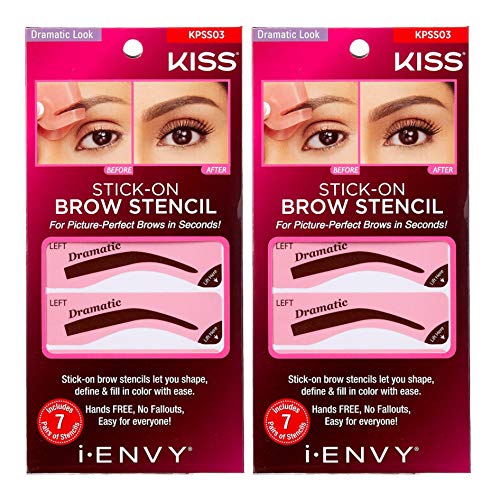 i Envy by Kiss Stick-On Brow Stencil Dramatic Look KPSS03 (2 PACK)