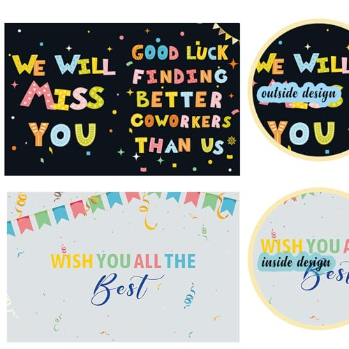 Image of We Will Miss You Card with Envelope, Jumbo Going Away Card,Large Farewell Cards for Coworkers, Big Farewell Card, Giant Miss You Card, Going Away Party Decorations, Goodbye Party Decorations (14x22iinch)