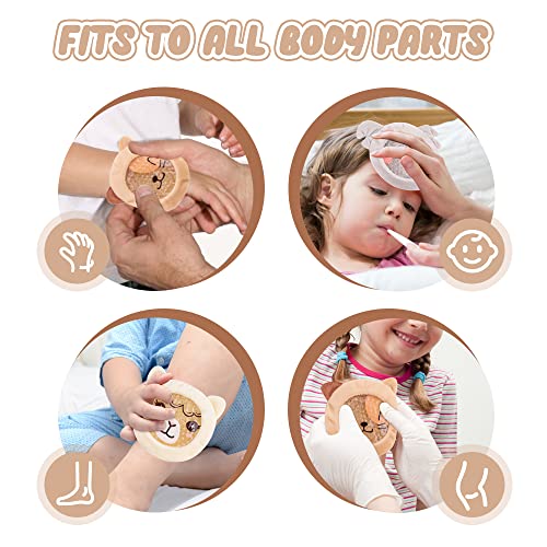 Hilph Kinder Kühlpads Kühlpack für Verletzungen, 3 Ungiftig Kühlkompresse Kühlpads Kinder Kühlakkus Gel Kühlkissen mit Weichem Stoffhülle für Beulen, Weisheitszähne, Prellung