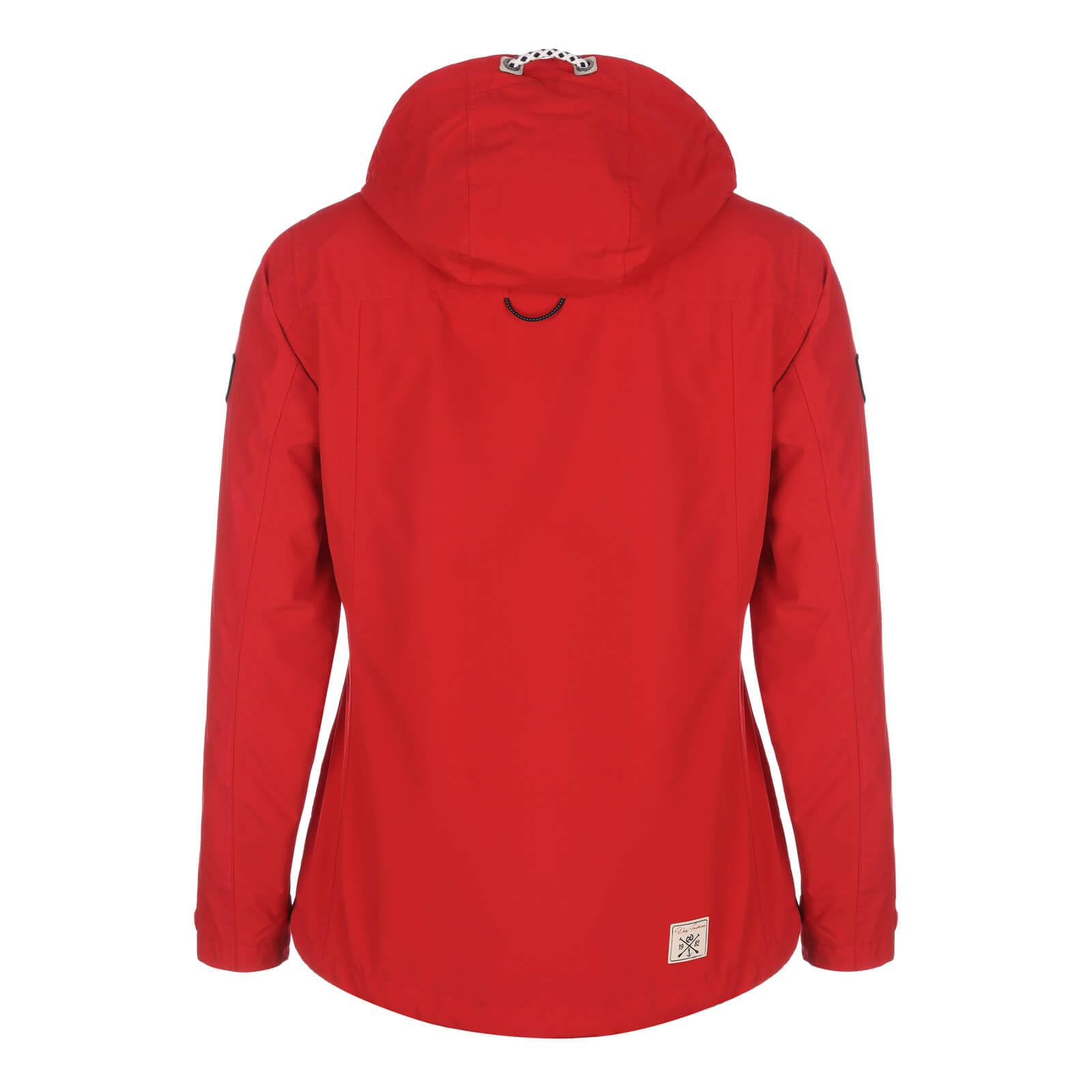 Dry Fashion Damen Funktionsjacke Norderney - Jacke in Grün, Größe 40 | Wind- & wasserdicht, Atmungsaktiv, Verschweißte Nähte, Abgedeckter 2-Wege-Reißverschluss, Verstellbare & abnehmbare Kapuze