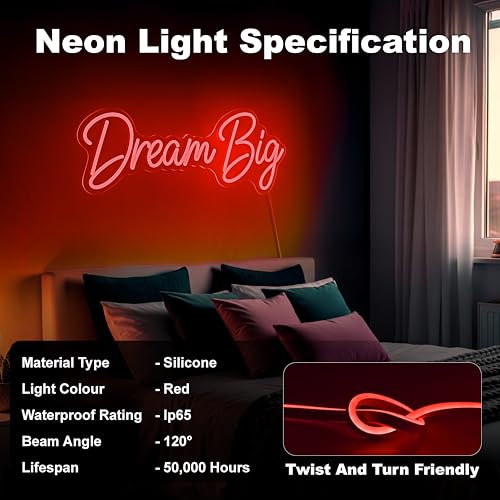 Image of Forus 20 Meter LED Neon Strip Light - Red | Flexible, Waterproof & Cuttable Neon Rope Light for Indoor & Outdoor Wall Decor, Custom Neon Name Board, Diwali Decorative Lighting | 6-Month Warranty
