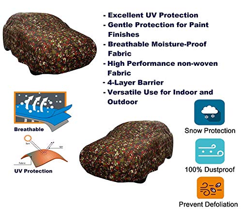 Image of Auto Hub Car Cover Compatible with Magnite with Weather Proof, Triple Stitched, Magnite Car Cover Jungle Look