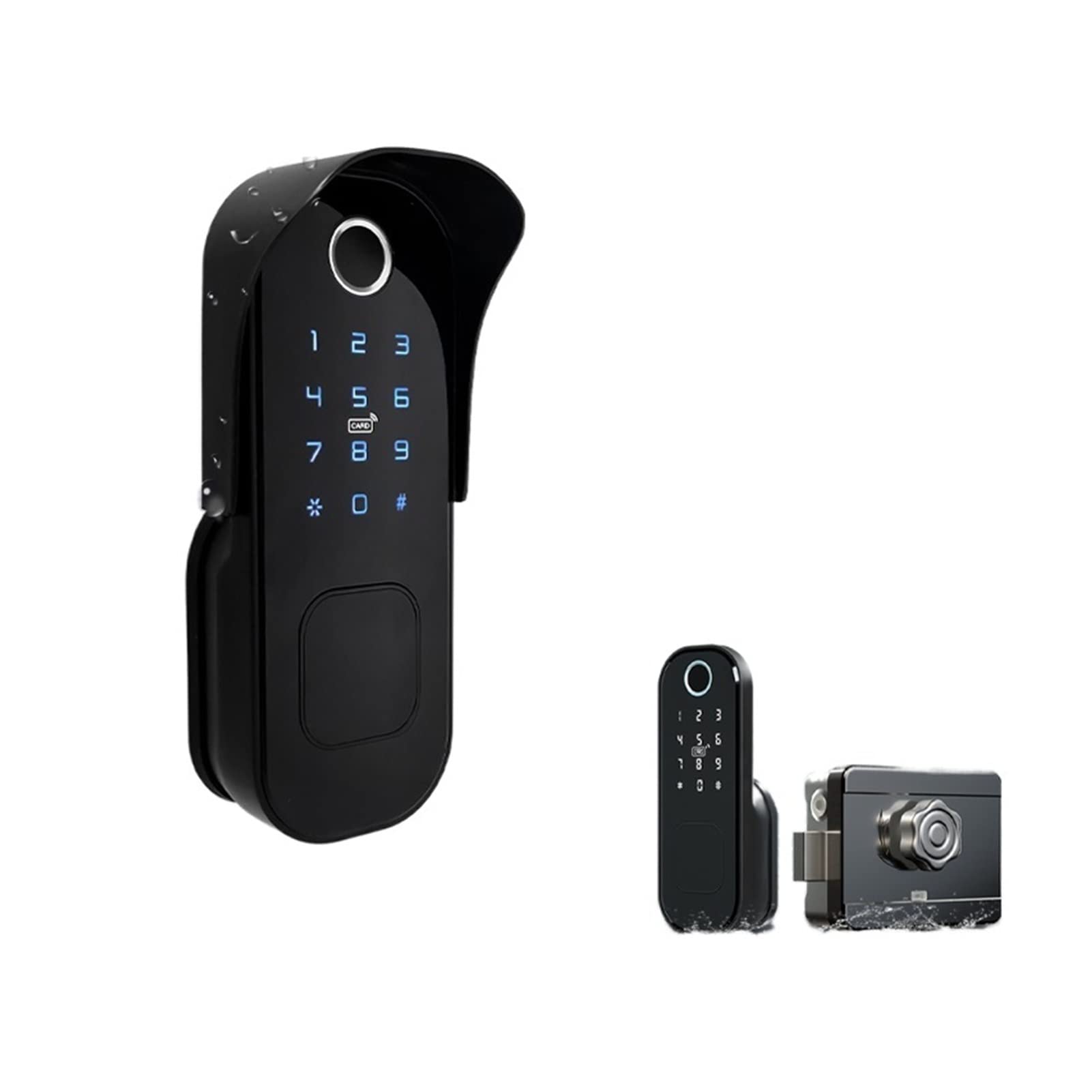 Blokada drzwi odcisków palców Wodoodporna brama Bluetooth Lock WIFI hasło IC. Kierownik Keyless Enter Electronic