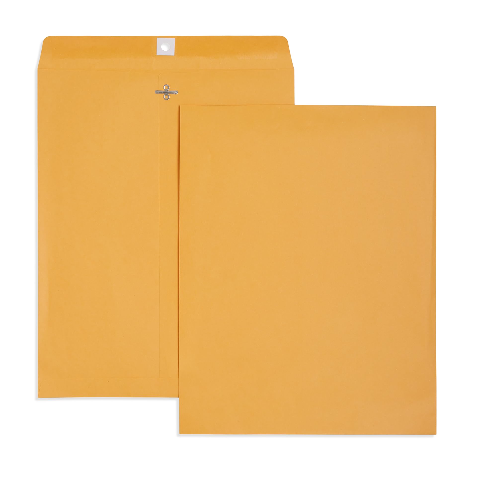 Blue Summit Clasp Manila Envelopes 11x14, 11.5 x 14.5-Inch, Brown Kraft, Gummed Seal, 100 Large 11x14 Envelopes for Mailing Photos and Documents, Manilla Color