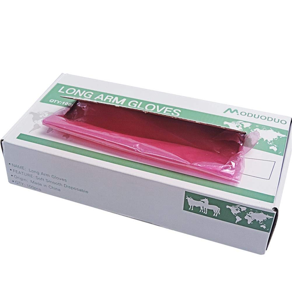 Guantes de inseminación artificiales, desechables, 100 unidades, para exámenes de brazos, multificación, no estériles
