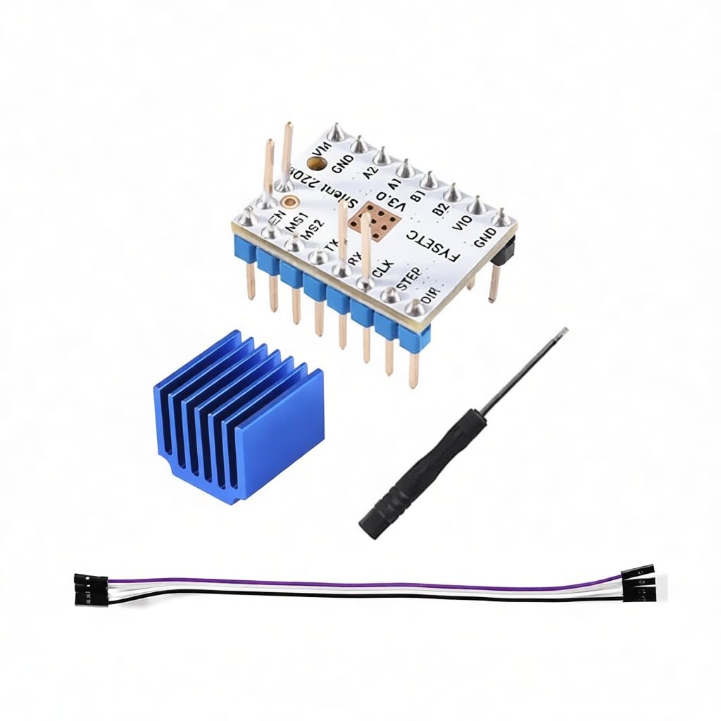 TMC2209 V3.0 Stepper Motor Driver Module with Heatsink – Silent 2.8A Driver for 3D Printers, CNC & RepRap RAMPS 1.4-image-8