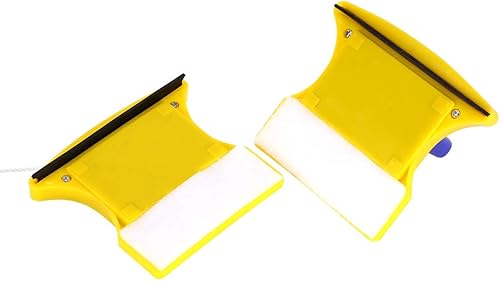 Miniatura 5 de Herramienta magnética para limpiar ventanas de doble cara, limpiador de vidrio con 2 algodón de limpieza extra, kit de limpiacristales para el hogar