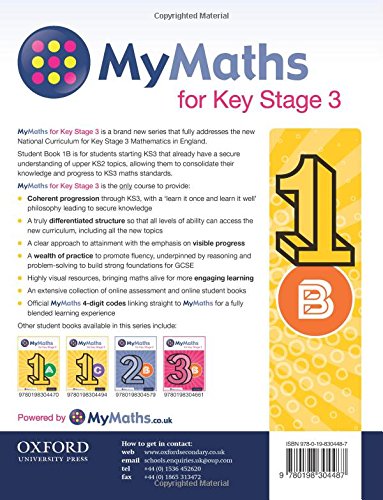 MyMaths for Key Stage 3: Student Book 1B