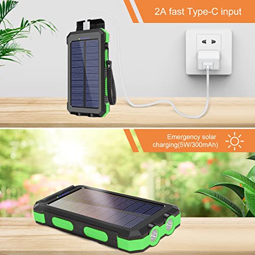 Solar Charger 30000Mah, Portable Solar Power Bank External Usb Battery Pack With Led Flashlight, Waterproof Solar Phone Charger Built-In Type-C Input For Cell Phone1 #TOP2