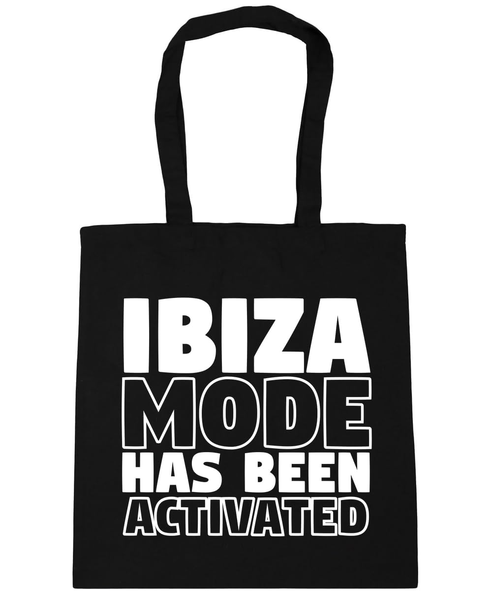 Hippowarehouse Ibiza mode has been activated Tote Shopping Gym Beach Bag 42cm x38cm, 10 litres