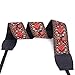 Wolven Vintage Jacquard Weave Camera Neck Shoulder Strap Belt Compatible with All DSLR/SLR/Digital Camera (DC)/Instant Camera/Polaroid etc, Red Classic Floral