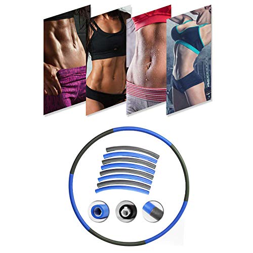Exercise Hoops for Adults - Weighted Hoops for Exercise - Exercise Hoop for Kids, 2lb Weighted Exercise Hoop, 8 Detachable Sections - Professional Exercise Hoops