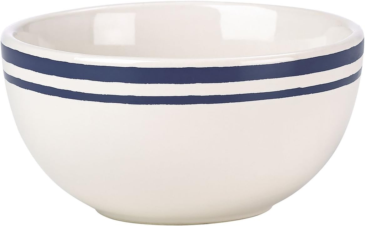 Kate Spade All In Good Taste 4 Piece Bowl Set of 4, Navy/White