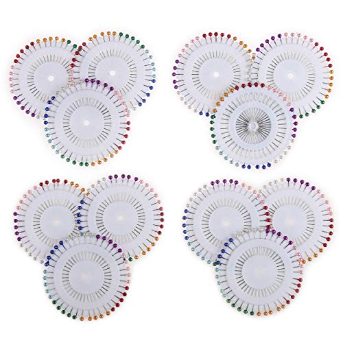 Fingooo 480Pcs Sewing Pins For Fabric, 1.5Inch Straight Pins With Colored Heads For Crafts And Jewelry Making #TOP1