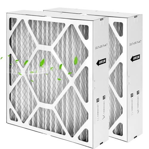 Upgrade FLRQB5AH23M11 Merv 13 22.7x20x4.70 Air Filter Compatible with Trane FLRQB5AH23M11 and Envirowise 22.7 x 20.7 x 4.7 Air Filter FLRQB5AH23M11 Merv 13 Filter 2 Packs