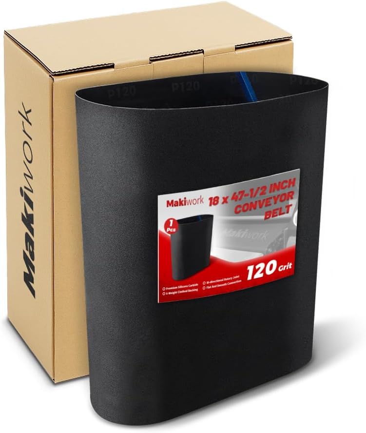 Drum Sander Feed Belt Conveyor Compatible with Delta 18-36 Drum Sander - 100 Grit Silicon Carbide, 18" x 47-1/2"