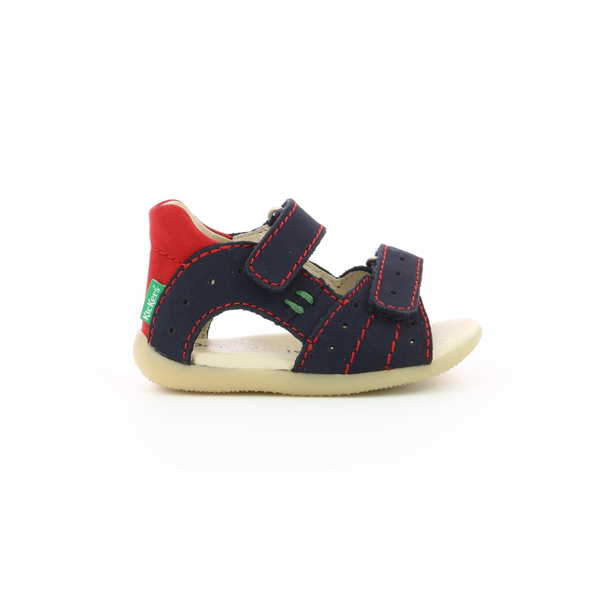 KICKERS Boping-2, Unisex Baby Sandals, Navy Red 103, 19 EU