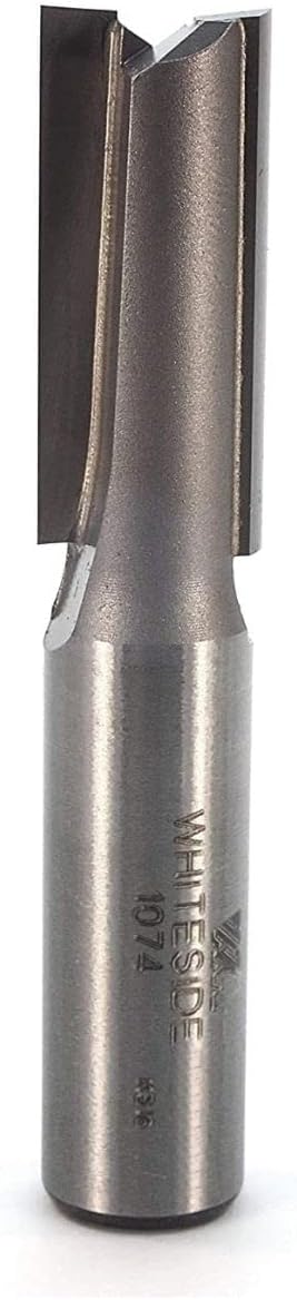 Whiteside Router Bits 1074 Straight Bit with 17/32-Inch Cutting Diameter and 1-1/4-Inch Cutting Length