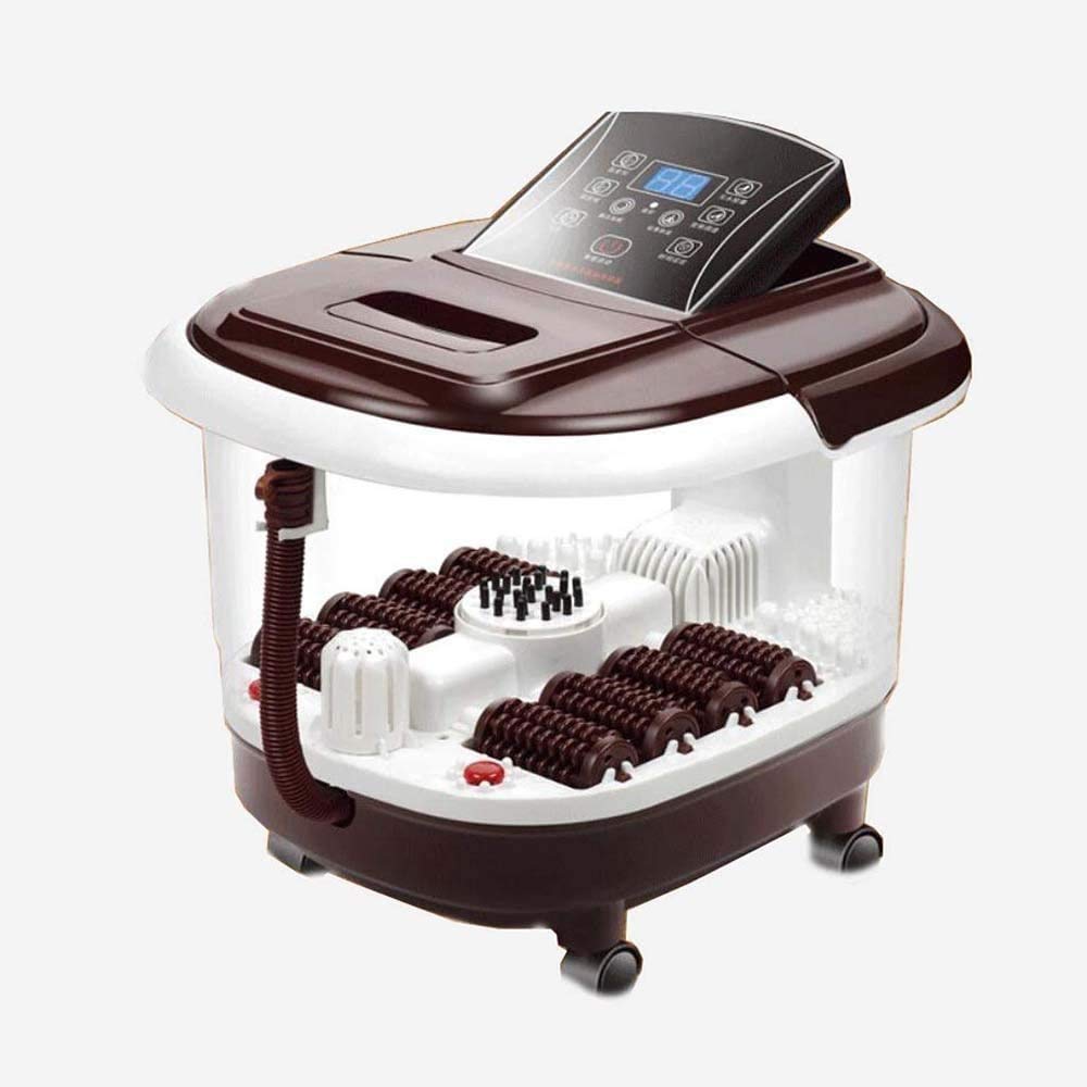 Foot Spa Massaggiatore - riscaldata Vasca da Bagno, Automatici rulli di Massaggio, Vibrazione, Digitale Regolabile Controllo della Temperatura pediluvio Massaggiatore