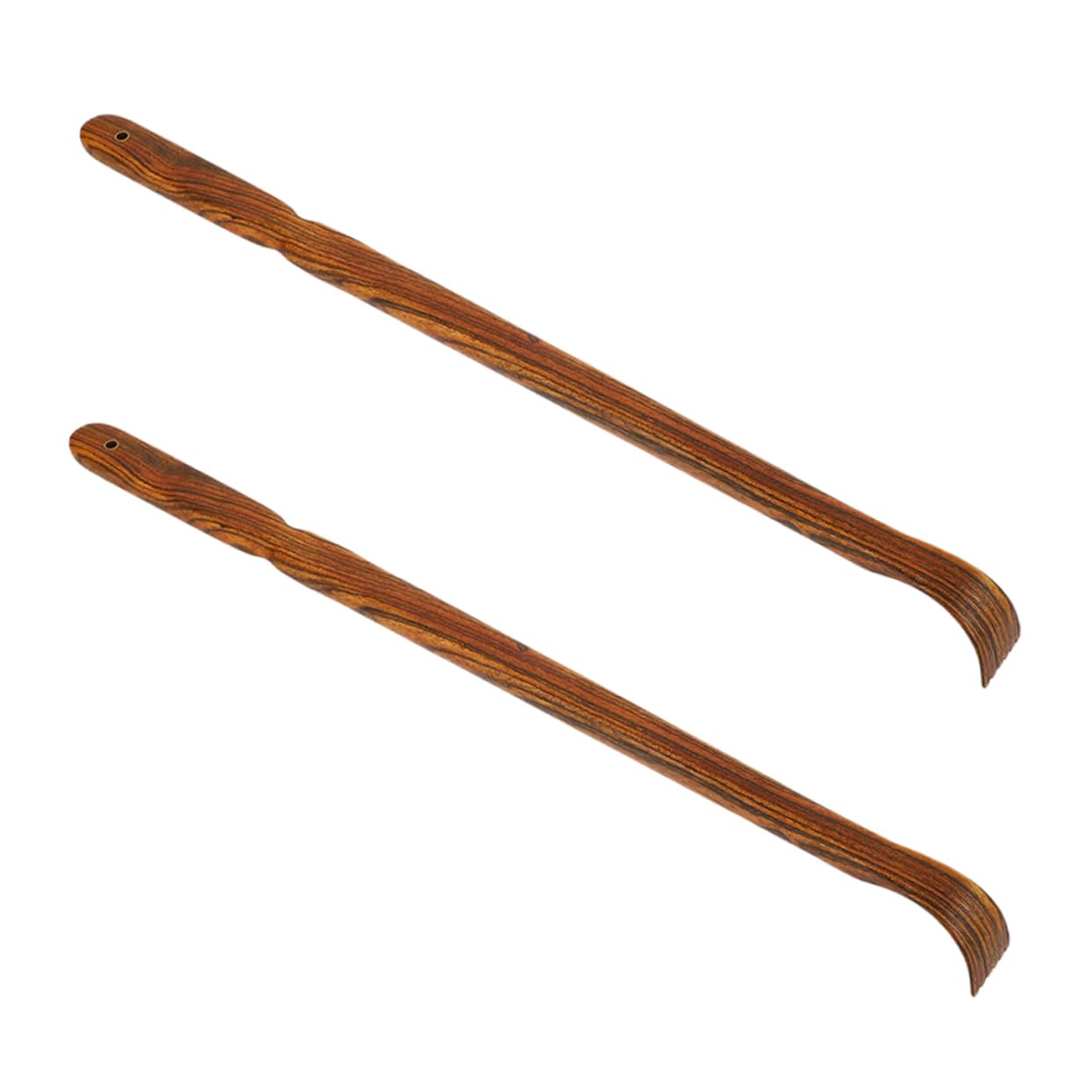 CALLARON 2 Series Cosquillas Espesas Curvo Pesado Rascador De Espalda Rasguño En La Espalda Rascarse Rascadores Raspador Rascador De Mano Rascador De Cuerpo Sándalo Coffee 2 Piezas*2