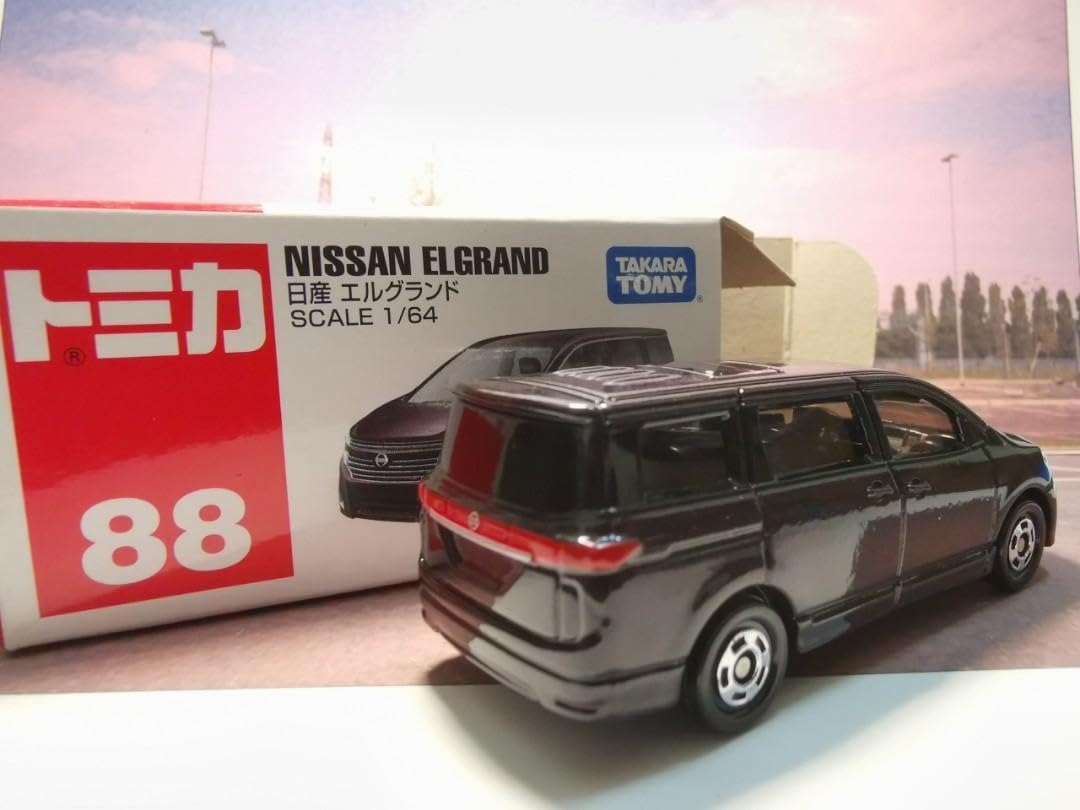Takara Tomy 88 Nissan Elgrand (Black Color) Scale 1:64 Toy Model