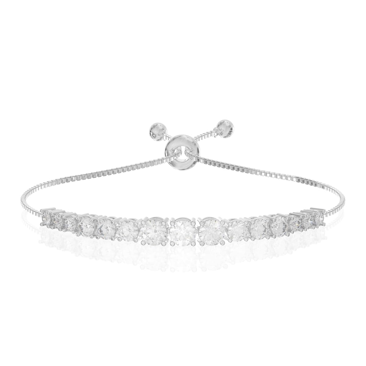 Anayra Fine Silver Jewellery 925 Sterling Silver Timeless Style And Grace Solitaire Bracelet For Women - Minimalist Jewellery Aesthetic Sterling Silver Bracelet For Women | Hallmark Certified (B09W2P2TQM) Amazon Price History, Amazon Price Tracker