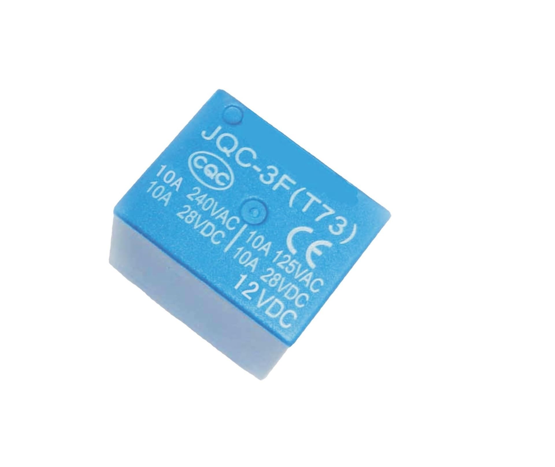 Relais électromagnétique JQC-3F/12VDC-1HS à 4 broches pour circuits imprimés électroniques