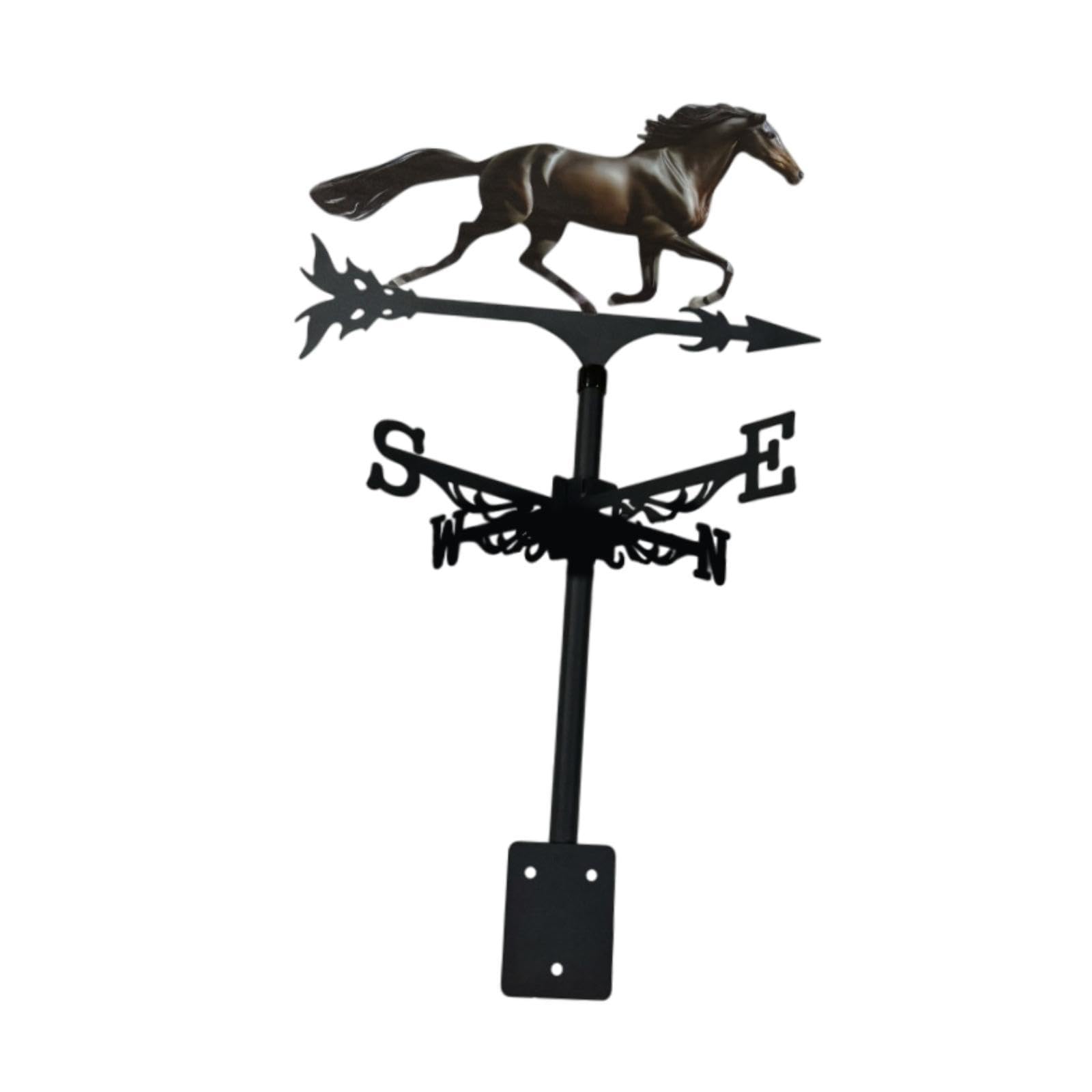 Horse Metal Weathervane Vintage Roof Mount Weather Vane for Garden Yard Deck|Home & Garden|Yard, Garden & Outdoor Living|Garden Décor|Weathervanes-image-20