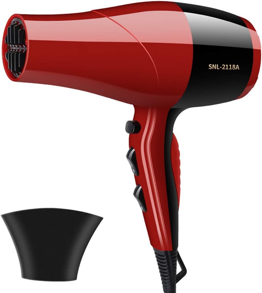 Sèche-Cheveux Professionnel 1200W Sèche-cheveux rapide avec 2 Vitesses 3  Températures ÉquiperBouton D'air Froid, Thermostatique et moteur DC Cheveux  sans Frisottis Convient aux Voyage familles,Rouge : Amazon.fr: Beauté et  Parfum