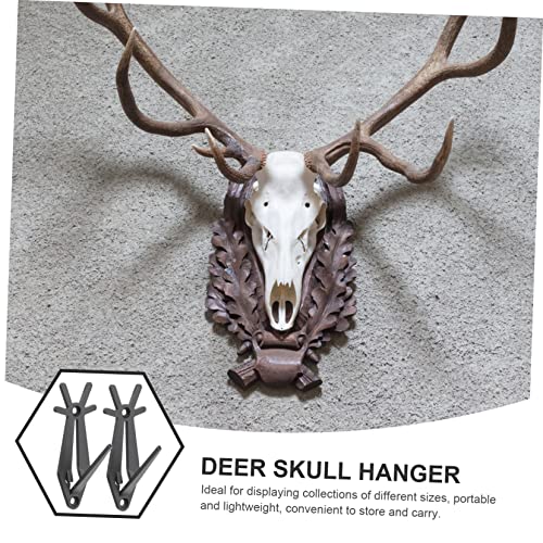 Abaodam 12Pçs Gancho De Caveira De Veado Gancho De Exibição De Caveira De Vida Selvagem Mini Troféus