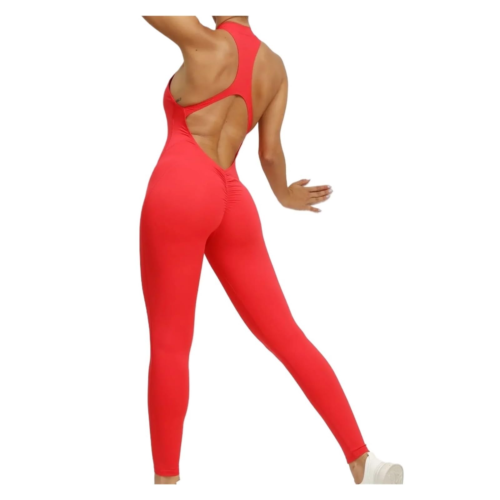 Mono de yoga sin espalda Monos De Yoga Sin Costuras Una Pieza Con Cremallera, Deportivos, Fitness, Espalda Hueca, For Realzar La Cadera, Correr Y Entrenar, For Mujer Para Entrenamiento