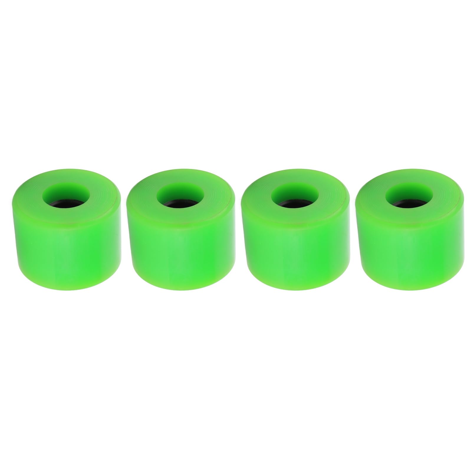 Roues de skateboard en polyuréthane de 60 mm, 78A, haute élasticité, sans bruit, usure pour débutants, longue durée de vie, pièces de rechange pour Cruiser Board (vert)