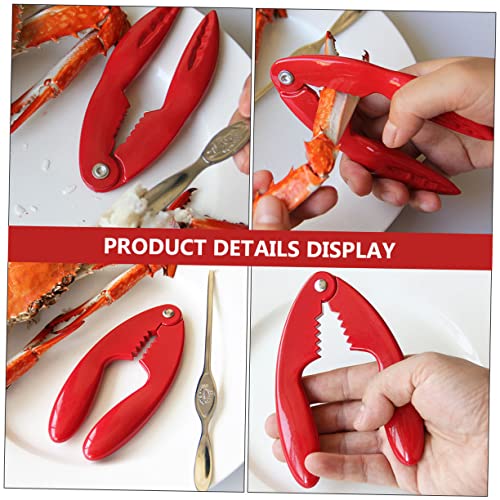 Offsch 2Pcs Crab Clamp Lobster Clip Multi Peeler Stainless Steel Spoon Cookies Nut Lobster Spoons Crab Legs Crackers Lobster Crackers Lobster Peeling Clips Kitchen Gadget Metal #TOP1