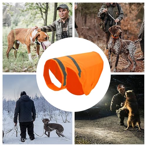 Hunde-Signalweste – Leuchtendes Orangefarbenes Geschirr | Sicherheitsoutfit Für Wandervergnügen, Flexibler Wasserdichter Straßenschutz, Schutz Für Treue Begleiter Bei Täglichen Aktivitäten, Langlebige