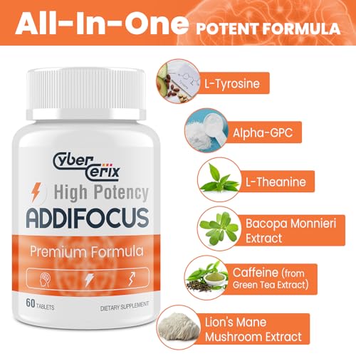 17-in-1 Brain Supplement for Memory and Focus - Nootropic Brain Supplement for Concentration, Clarity, Energy & Focus - Natural Caffeine Blend with Vitamins, Amino Acids & Herbal Extracts - 60 Tablets - Image 4