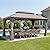 PURPLE LEAF 12' x 16' Outdoor Hardtop Gazebo with 11 Pieces Outdoor Dining Set, Champagne Aluminum Gazebo with Galvanized Steel Double Roof, Curtains and Netting for Patio Lawn and Garden