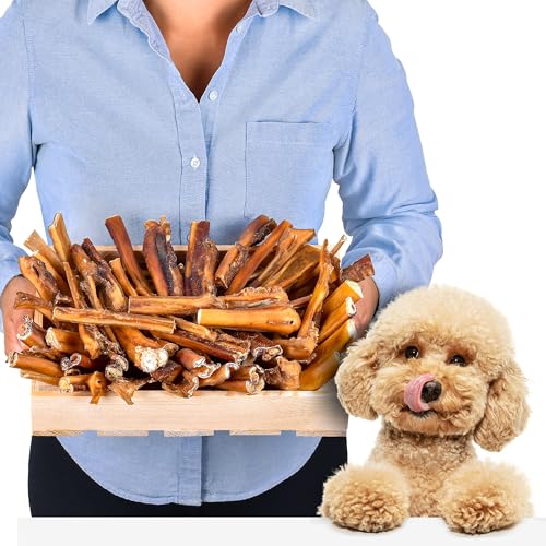 Cuoio capelluto di manzo per cani 12 cm 1kg (circa 25–30 pezzi) | Snack da masticare di cuoio capelluto di manzo essiccato | 100% naturale | Essiccato all’aria | Senza cereali