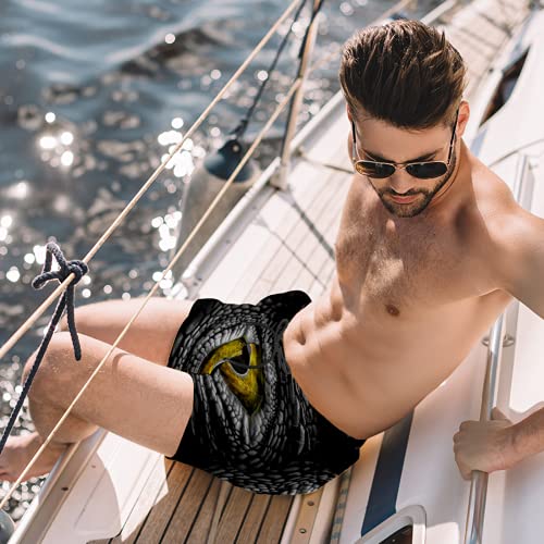 Short de bain multicolore à motif œil de dragon pour un style unique - 2