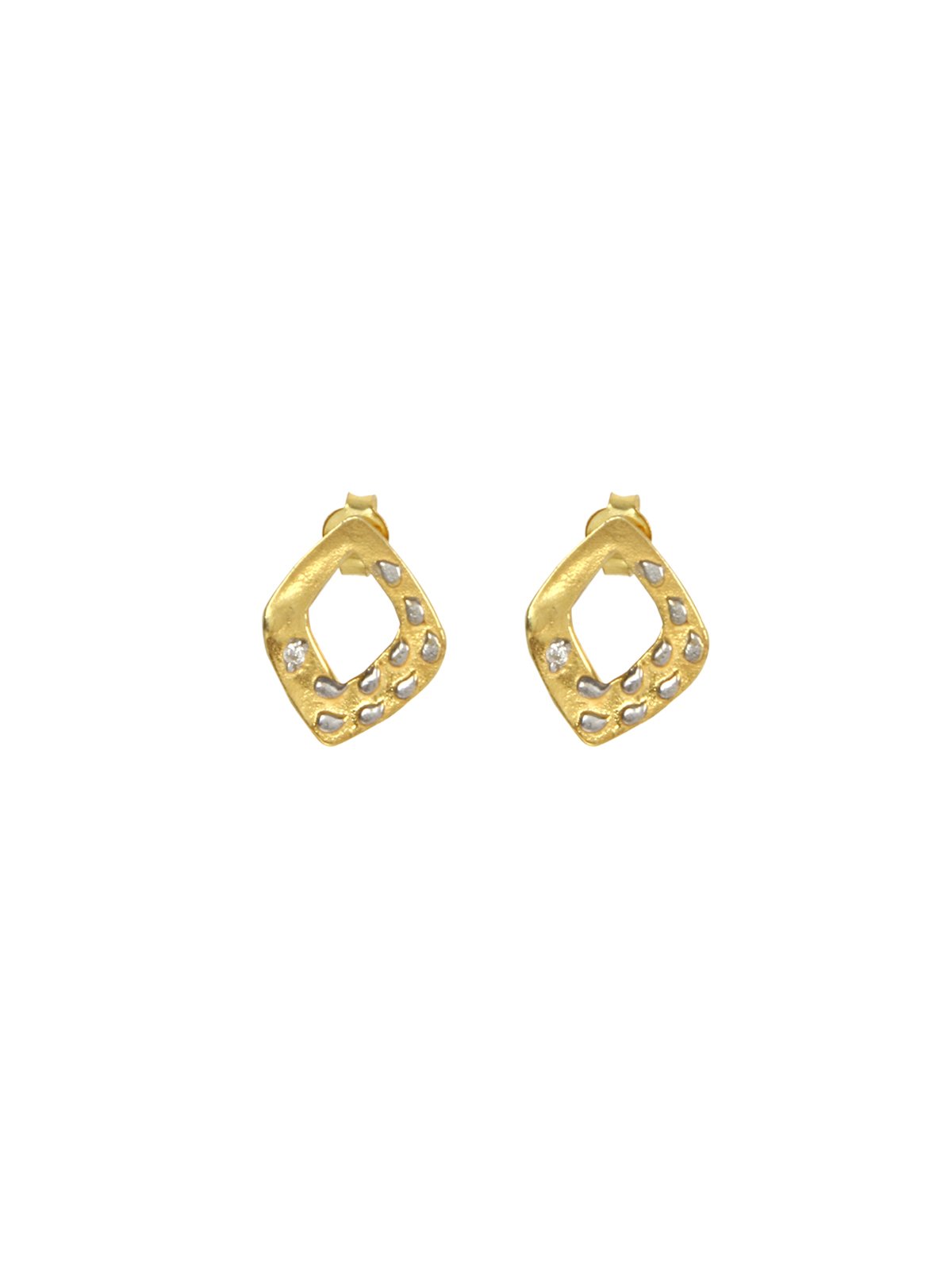 Silverwala 925-92.5 Sterling Silver Gold plated Stone Fashion Stud Earring for Women and Girls (B01M8HUCWA) Amazon Price History, Amazon Price Tracker