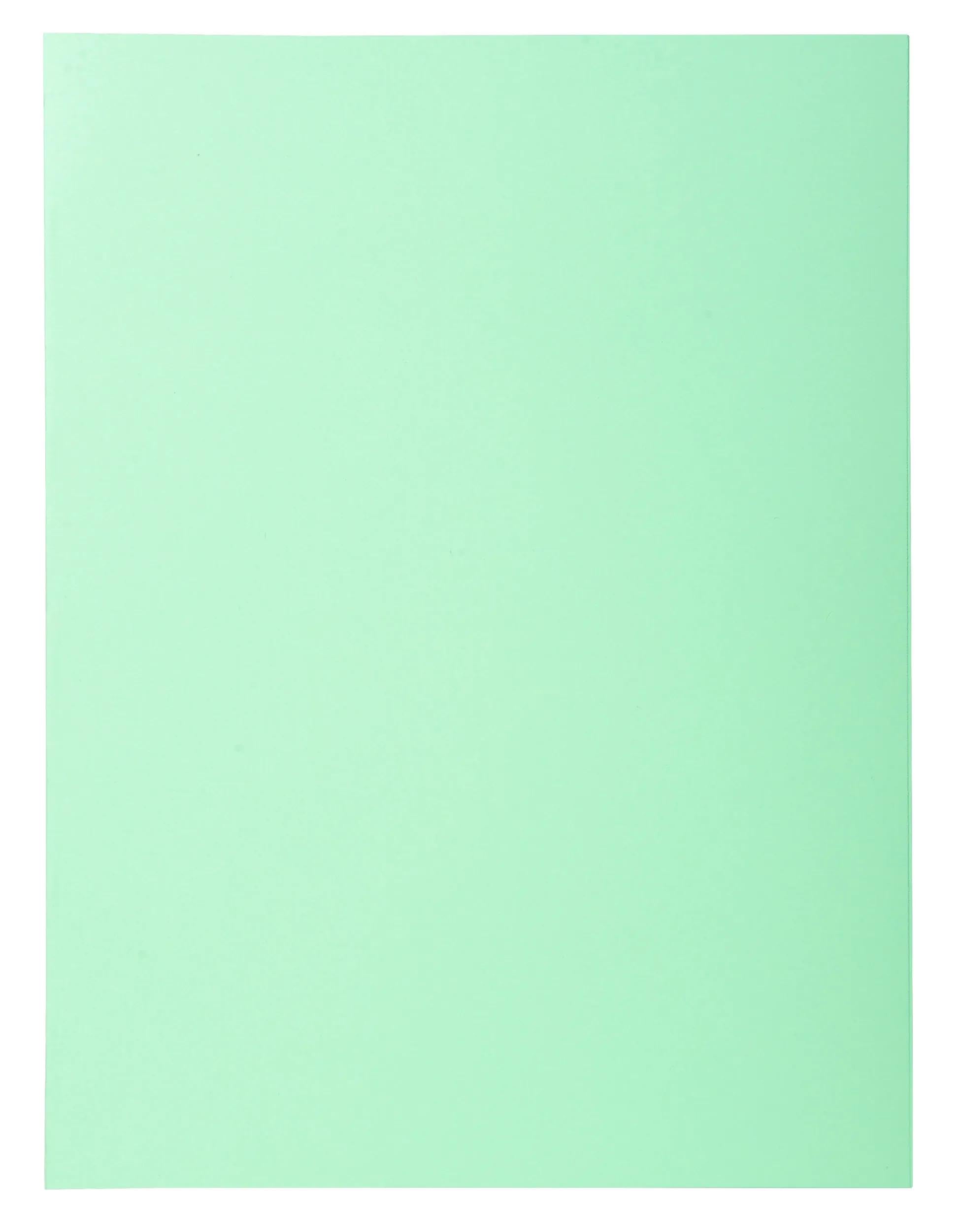 Exacompta Super Pastel Square Cut Folders, 24 x 32 cm, 160 g - Light Green, Pack of 100 โ image 1