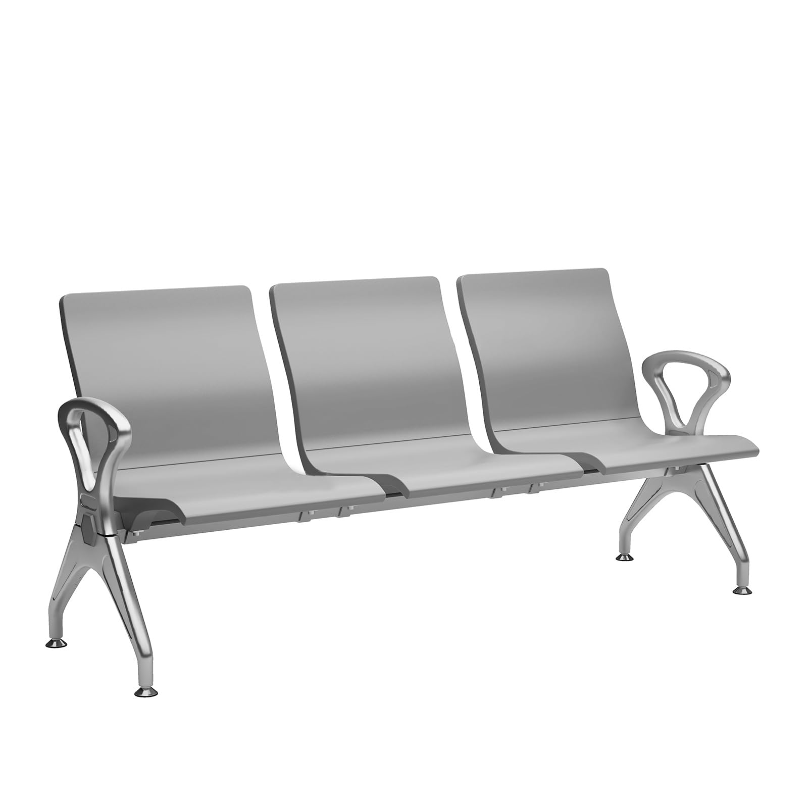 SaryEdge Chairs with Arms - Airport Reception Bench, Office Lobby Seating, Conference Room Furniture, Comfortable Guest Chairs for s, Salons, an,Grey-183cm/72in,Grey-183cm/72in