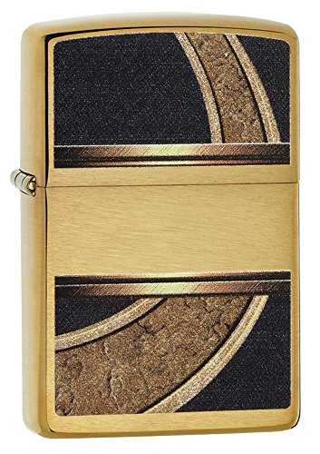 Zippo Brushed Brass Design Pocket Lighter