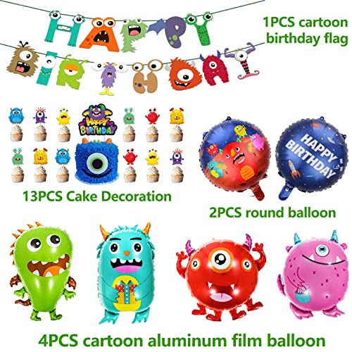 Weploda 20 Pezzi Decorazione di Compleanno Monster...